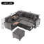 6 Seater Chenille Sofa with Storage-929667646