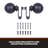 Sun Zero Philip Ball End Blackout Wrap Around Curtain Rod, Adjustable Length, 3/4" Dia. Steel Tube-42064615