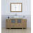 Ravenna 60" Freestanding Single Sink Bathroom Vanity with Engineered Marble Top and Matching Mirror-109234211-109234209