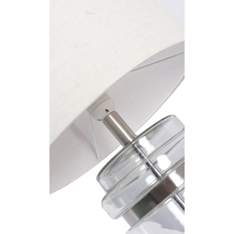 Reeltown Table Lamp, Satin Chrome