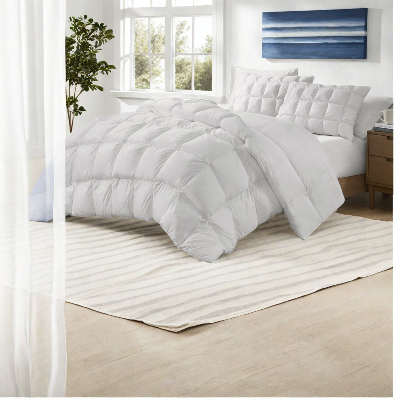 Ensembles de literie de luxe avec édredon moelleux, polyester, style élégant pour des nuits douillettes