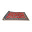 Tapis oriental en laine / polyester beige / gris / rouge tissé à la machine-992883472