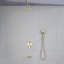 Système de douche de baignoire au plafond avec douche à main Ensemble de robinet de douche à poignée simple de 12 pouces avec garniture de douche à haute pression en laiton avec valve brute-116975578