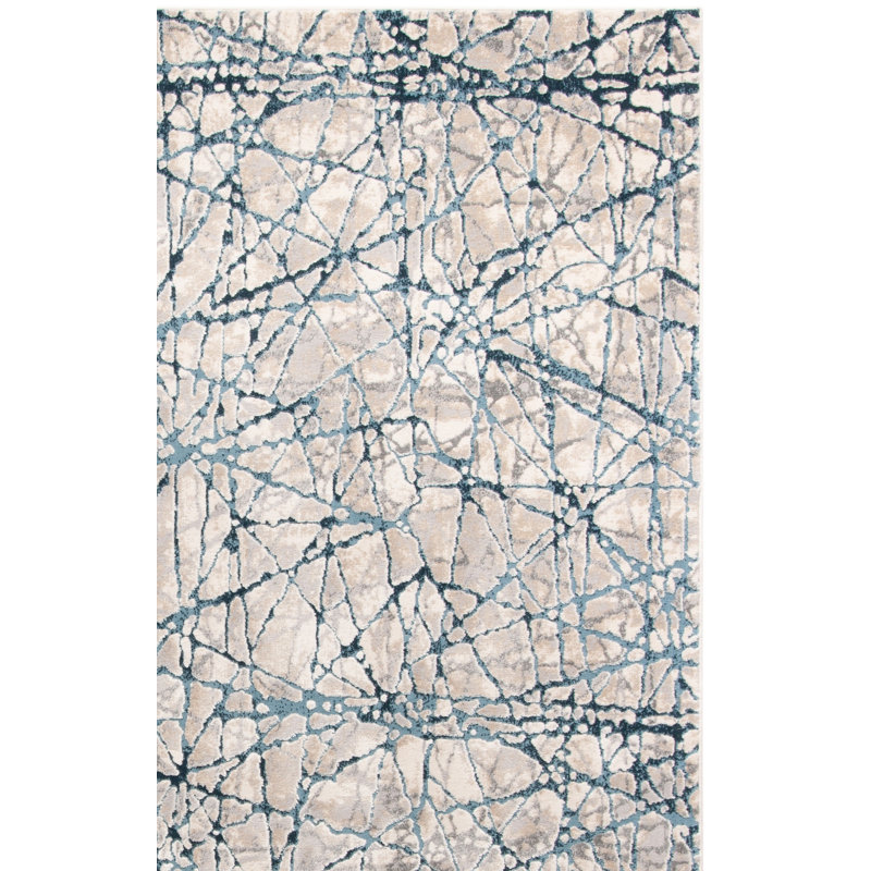 Tapis abstrait Ayaz Performance, Rectangle 3 pi 3 po x 5 pi
