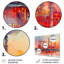 Ensemble de salon d'art mural rouge et orange-107196082-107196092