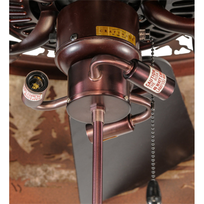 Elk At Dusk Downrod Ceiling Fan