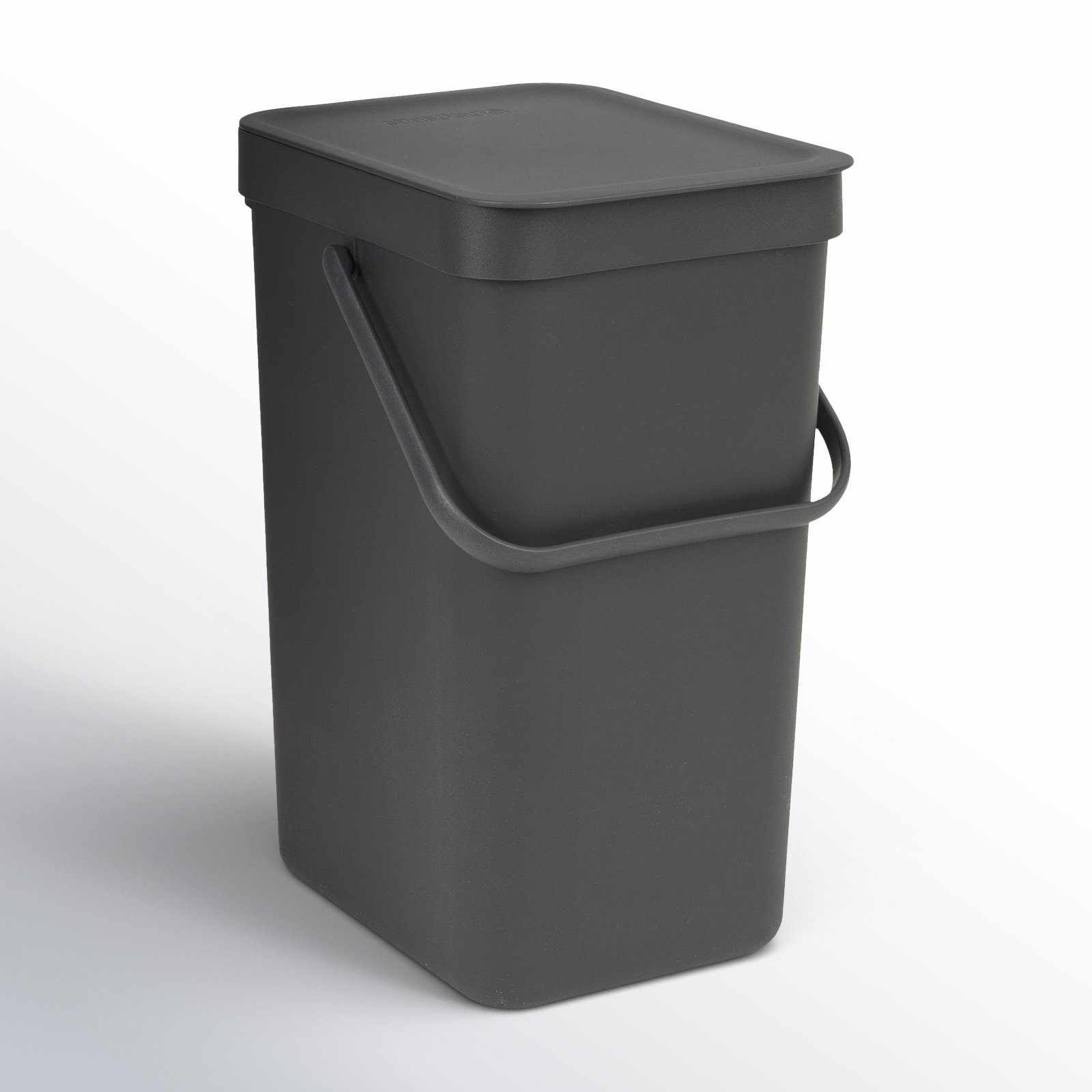 Brabantia Sort & Go Plastic Recycling Bin, 3.2 Gallon, Gray