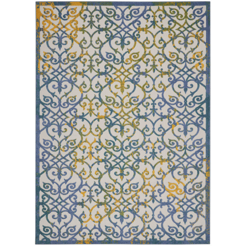 Aasto Ikat Indoor Rug, Rectangle 9'6" x 13'
