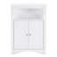 Blanc, armoire de rangement de salle de bain, portes et tablettes, profondeur de 24 po, 26,4 lb, intérieur réglable, coin de plancher facile à entretenir, profondeur de 24 po, conception-651686470-651686468