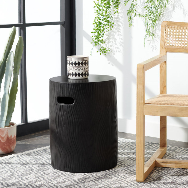 Table de bout McBrine Drum, Noir