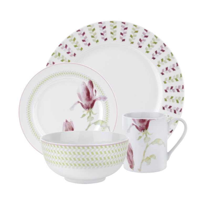Spode Home Magnolia Haze 16 Piece Dinnerware Set