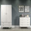 Daniza 4 Drawer Chest, White Wax Finish
