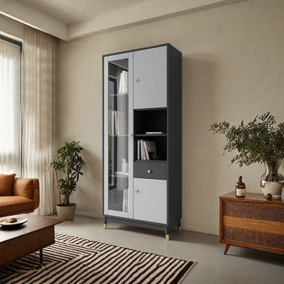 European style floor-to-ceiling bookcase