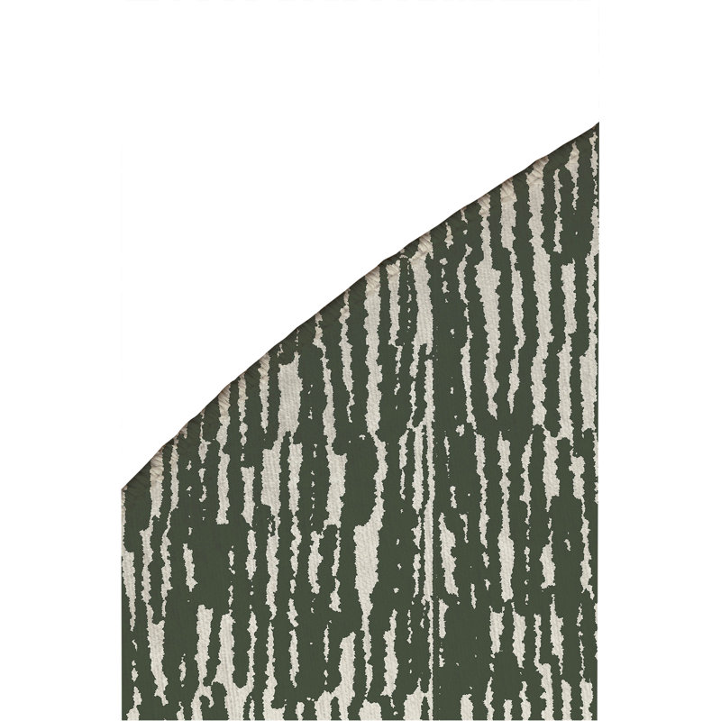 Strands Non-Slip Outdoor Rug, Round 5'