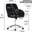 Chaise de bureau ergonomique pour de longues heures - base, siège en velours doux, support lombaire, coussin en mousse à mémoire de forme argenté réglable noir, réduit le stress,