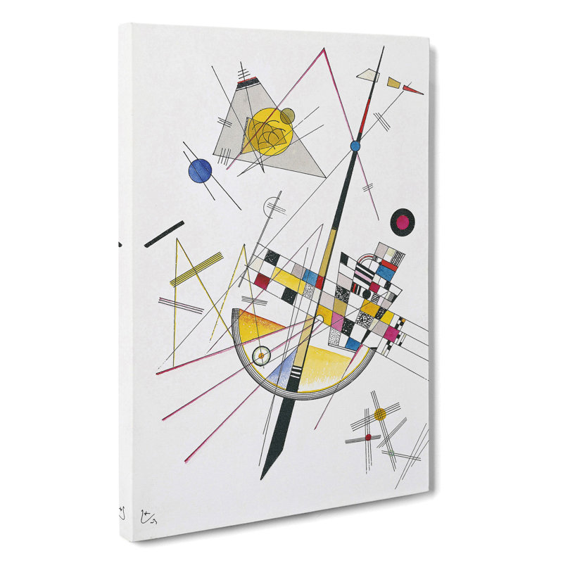 Delicate Tension by Wassily Kandinsky - Wrapped Canvas Painting, 60cm H x 40cm W x 3cm D