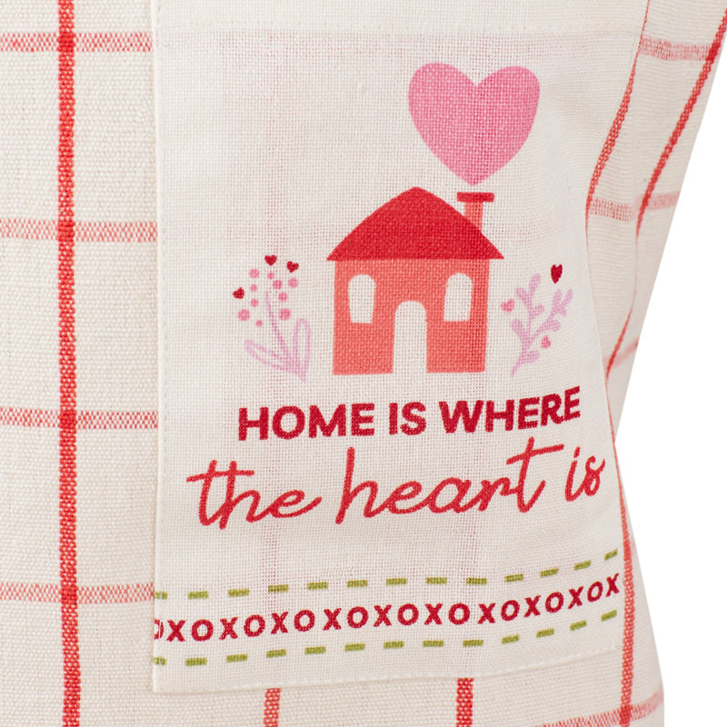 Valentine's Day Checkered Bib Apron