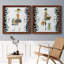 Swanky Shopper Gal - ensemble de 2 impressions encadrées sur toile-448980147-448980150