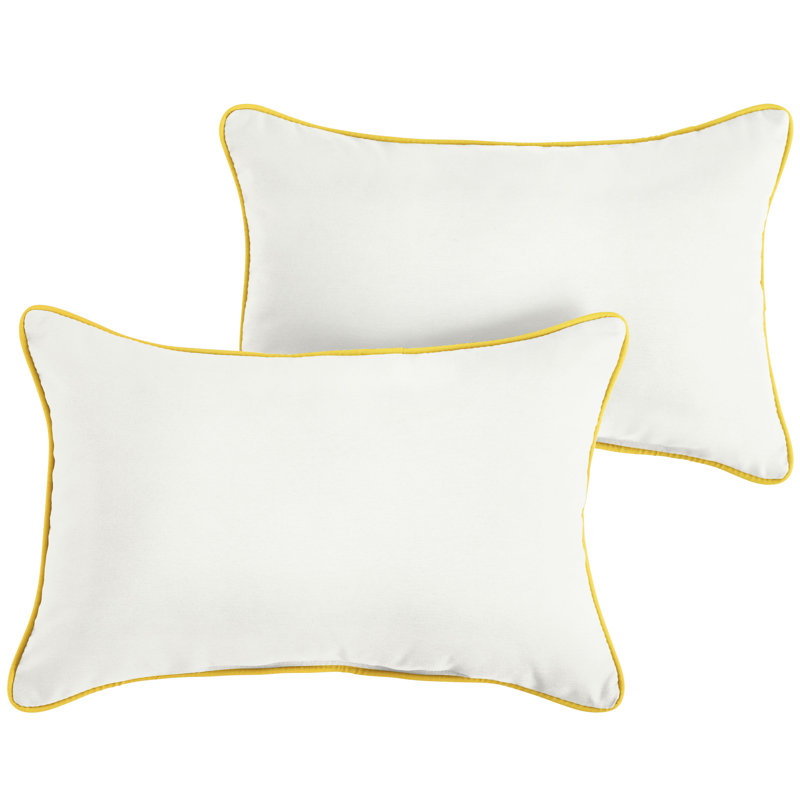 Sunbrella Outdoor Solid Corded Pillow