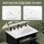 Meuble-lavabo 24 po avec lavabo, meuble-lavabo avec un tiroir rabattable et deux tiroirs, tablette réglable, bois massif et panneau de fibres à densité moyenne-1383163804