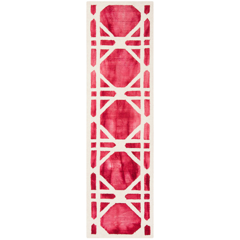 Brynja Hand Tufted Wool Geometric Rug, Runner 2'3" x 8'