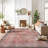 Labarbera Machine Washable Red/Gray Non-Slip Backing Area Rug-1331030546
