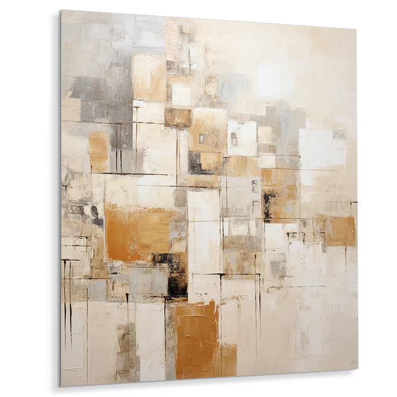 - Abstract Collages Metal Wall Prints, 32" H x 24" W x 1" D
