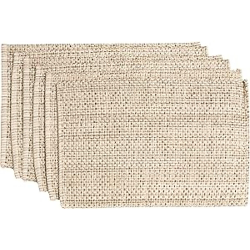 Ensemble de 6 napperons 100% coton pour salle à manger