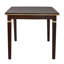 Ensemble de table de salle à manger 6 pièces, table rectangulaire, 4 chaises capitonnées à dossier haut et 1 banc-2120793397
