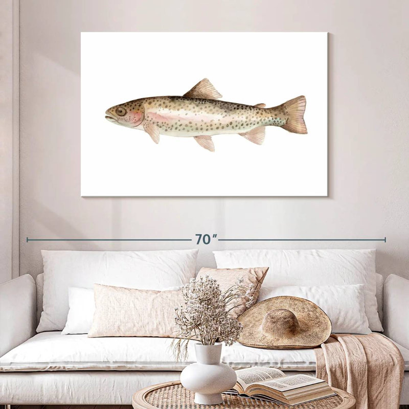 Rainbow Trout, 32" H x 48" W