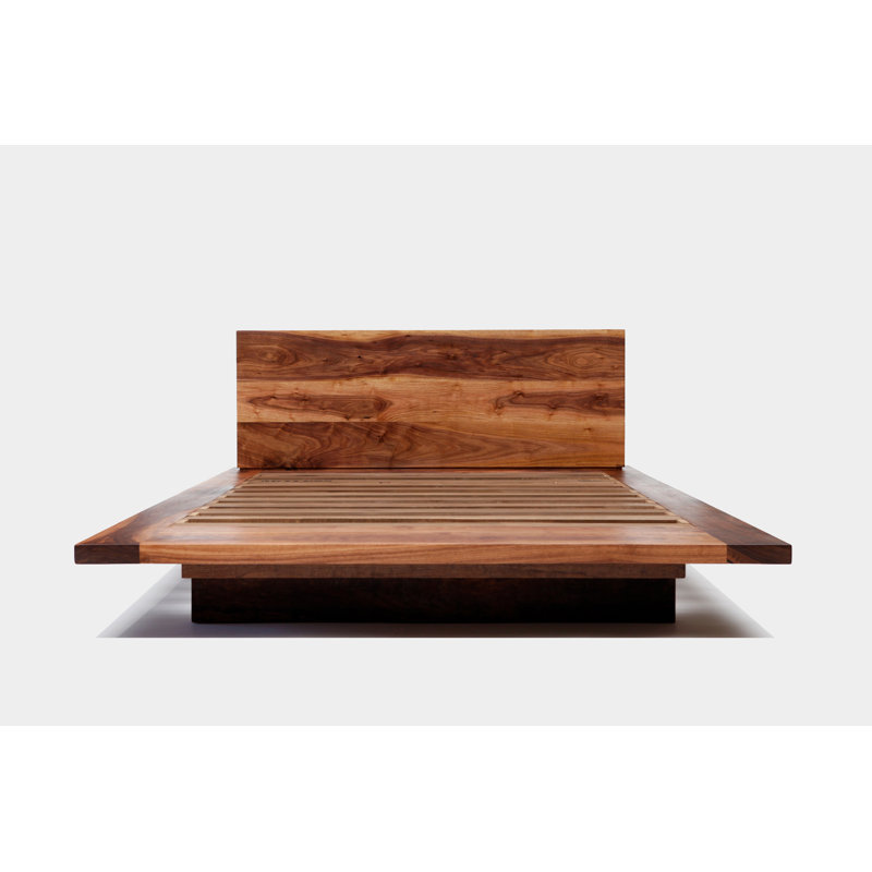 ARTLESS SQ Queen Platform Bed with Wood Frame