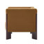 Chaise d'appoint moderne avec dossier capitonné et accoudoirs arrondis Kesten-133286599