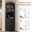 Grande armoire d'angle 64,9 "avec porte en verre-1871020909-1871020906
