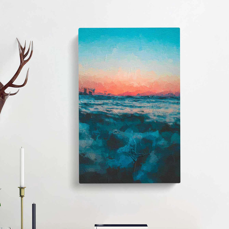 Panama City Beach In Florida In Abstract - Wrapped Canvas Print, 50cm H x 35cm W x 3cm D