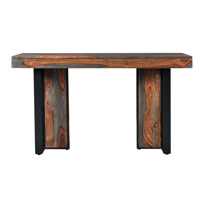 Oyku 54'' Solid Wood Top Console Table