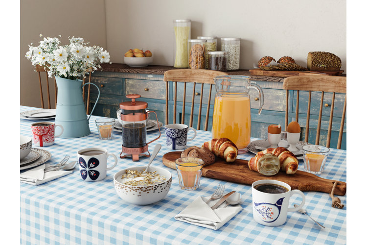 cottagecore dining area decorated with vintage accents