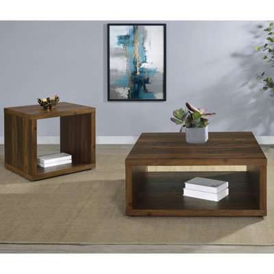 Hermosa Dark Pine 2-Piece Coffee And End Table Set