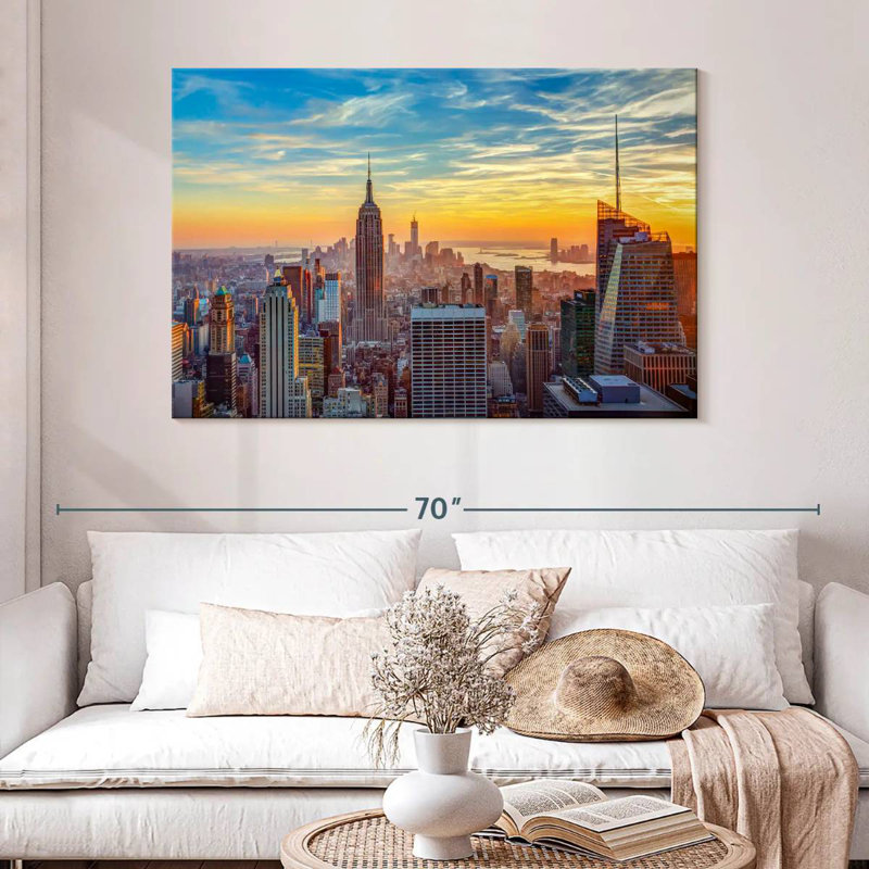 Nicci New York Sunset Sky, 32" H x 48" W