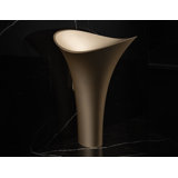 Vivian 35.5" Tall Glass Handmade Oval Pedestal Bathroom Sink