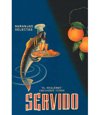 « servido selected oranges » par machirart rétro