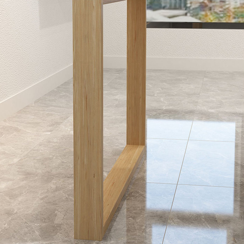 Ensemble de table de salle à manger en bois massif de style nordique, H 29,5 po x L 62,9 po x l 27,5 po