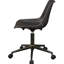 Chaise de bureau à domicile avec revêtement brun, fonction réglable, courbe ergonomique doucement rembourrée et roulement doux, rembourrage de 21,44 pouces de profondeur pour le bureau, conception du rembourrage doux du siège incurvé,