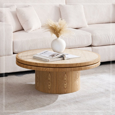 Table basse ronde avec base robuste