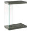 Table d'appoint en bois d'ingénierie gris Sampson