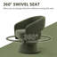 Fauteuil demi-tonneau, fauteuil d'appoint pivotant, fauteuil de bienvenue