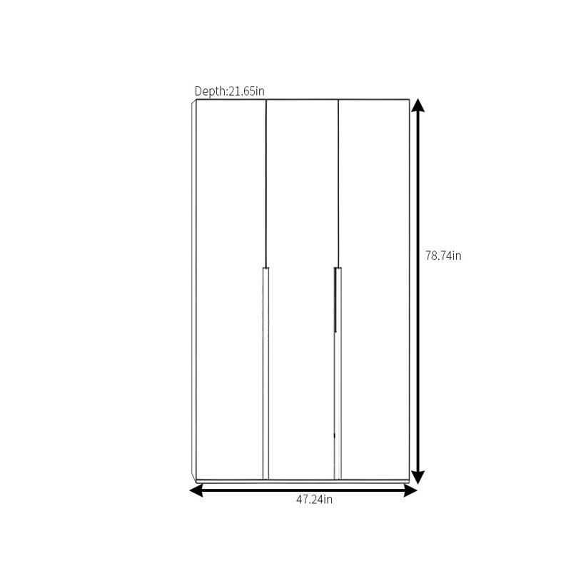 Garde-robe moderne, simple et pratique