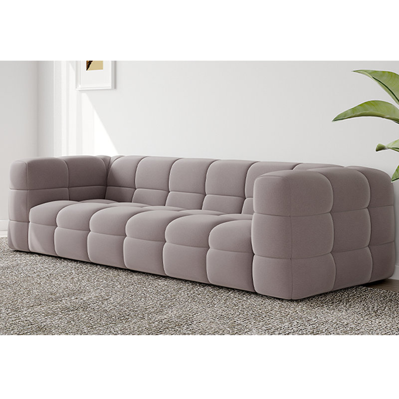 Rappoli 2 Seater Polyester Loveseat, 3, Taupe