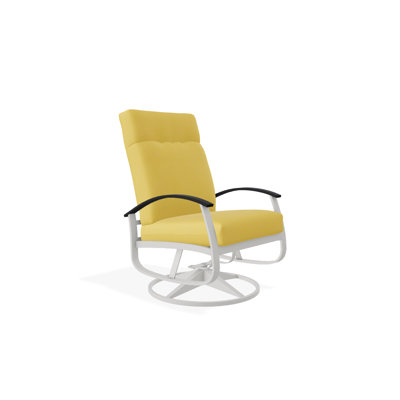 Chaise de patio pivotante avec coussins Askar