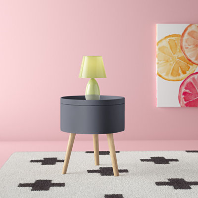 Solid + Manufactured Wood Bedside Table