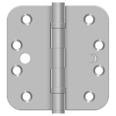 Deltana SS44R5BU32D-S 4 po X 4 po X 5/8 po RAYON, RÉSIDENTIEL, ROULEMENT À BILLES, SÉCURITÉ dans une paire en acier inoxydable brossé